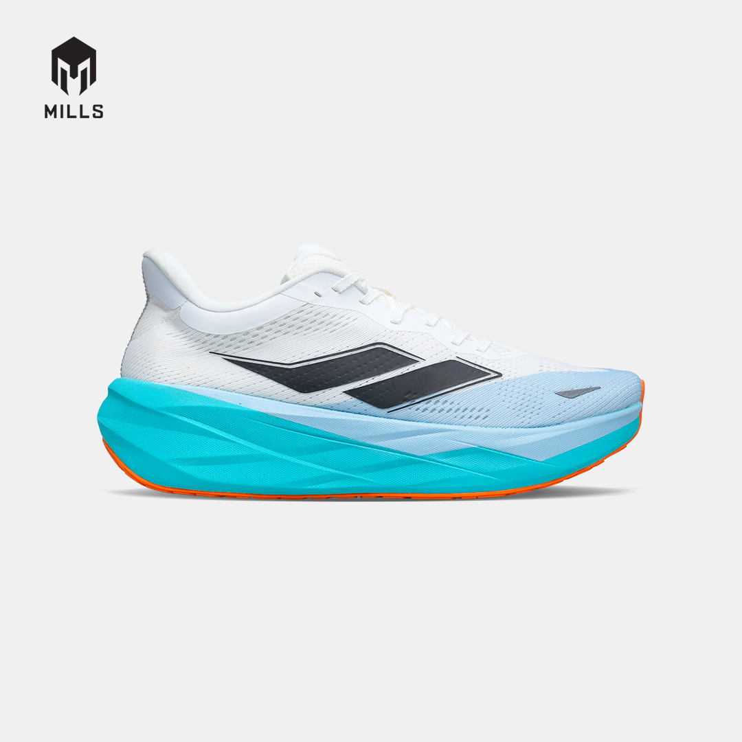 MILLS SEPATU LARI RUNNING SHOES ENERMAX TYCOON M2 WHITE/JAVA.CYAN/ORANGE 9108403