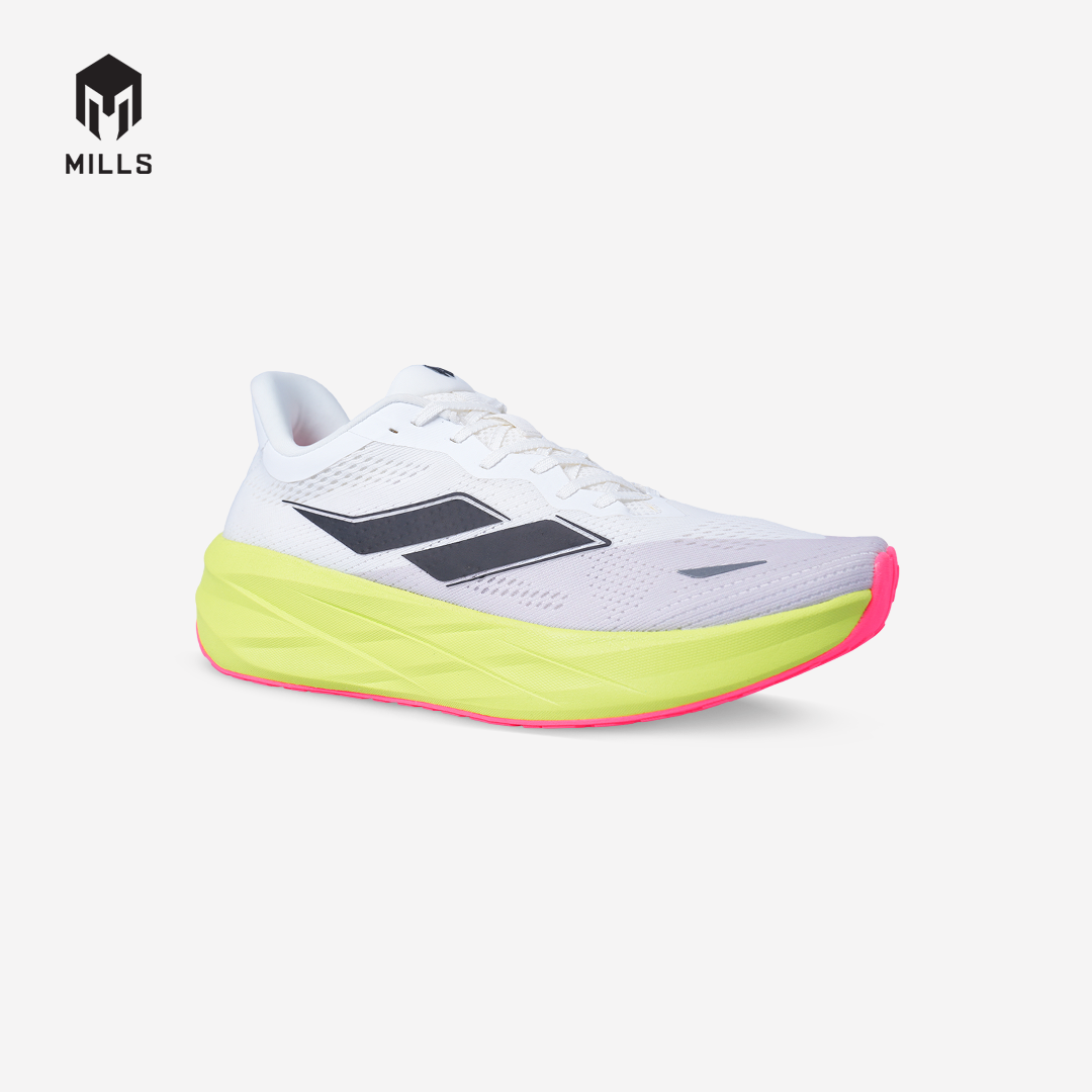 MILLS SEPATU LARI RUNNING SHOES ENERMAX TYCOON M2 WHITE / FLASH YELLOW / HOT PINK 9108404