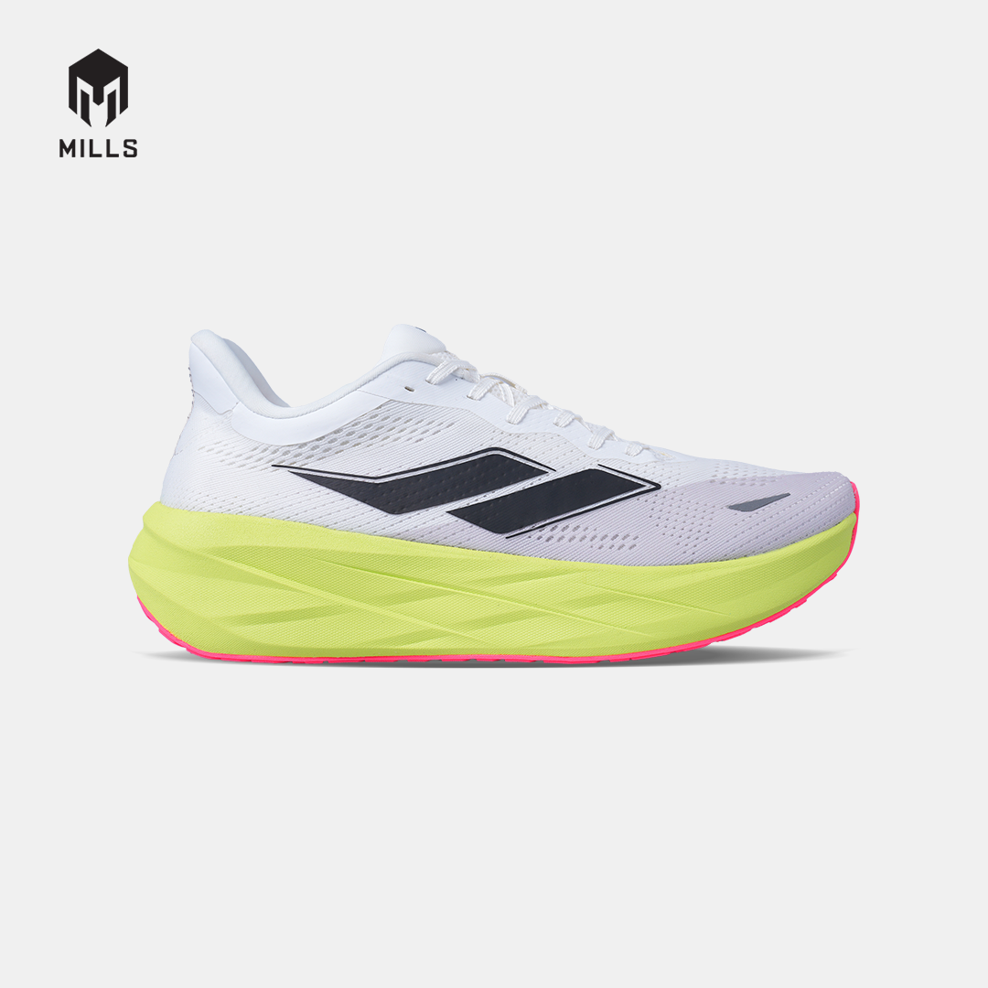 MILLS SEPATU LARI RUNNING SHOES ENERMAX TYCOON M2 WHITE / FLASH YELLOW / HOT PINK 9108404