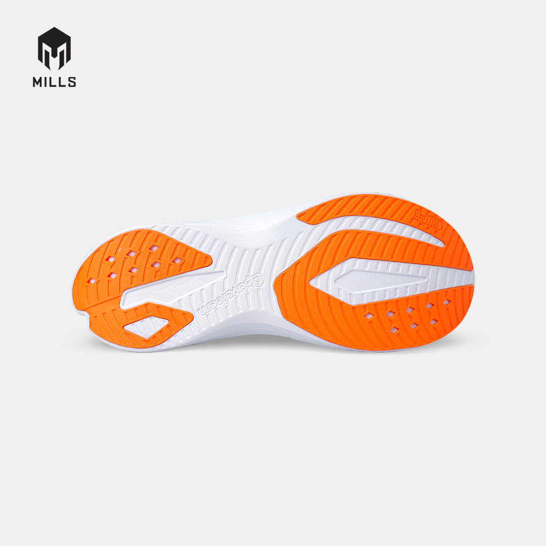 MILLS SEPATU LARI RUNNING SHOES TREXIMO WAVE WHITE/JAVA.CYAN/FRESH.ORANGE 9108502
