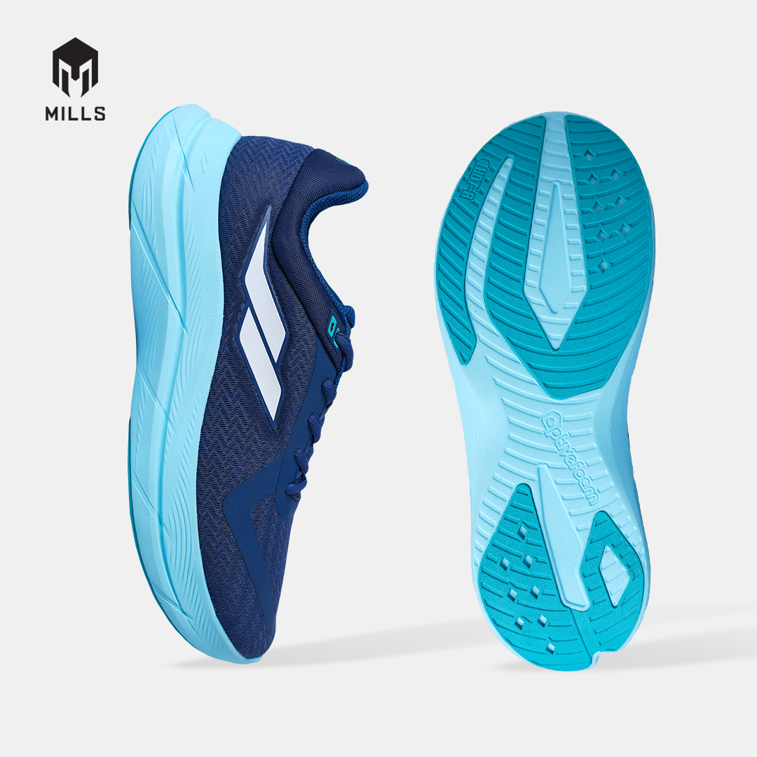 MILLS SEPATU LARI RUNNING SHOES TREXIMO WAVE NAVY/AQUA.BLUE/JAVA.CYAN 9108503