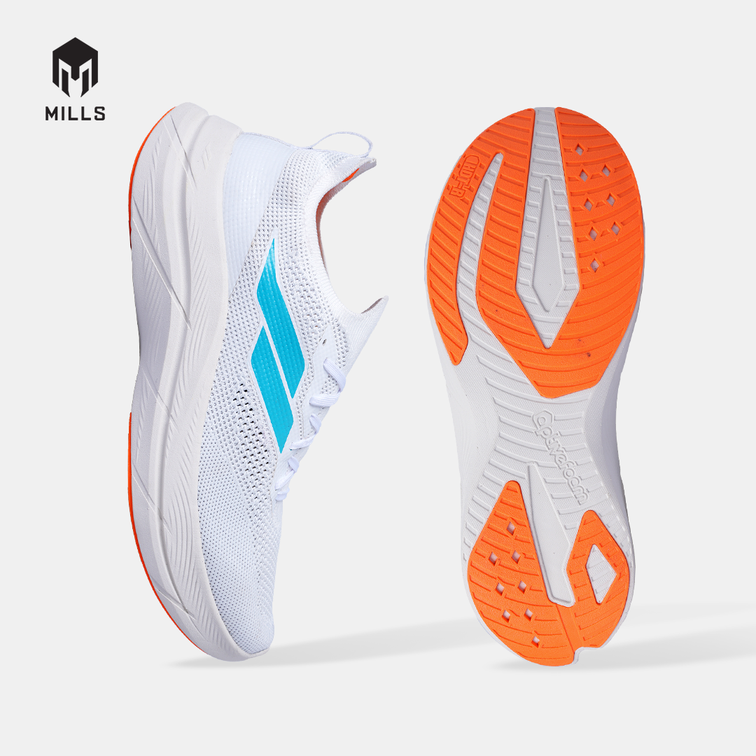 MILLS SEPATU LARI RUNNING SHOES TREXIMO ENERLITE M2 WHITE/SOFT.GREY/JAVA.CYAN 9108702