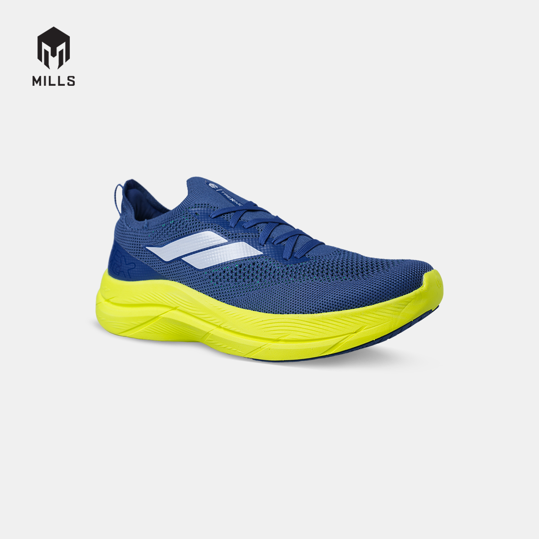 MILLS SEPATU LARI RUNNING SHOES TREXIMO ENERLITE M2 NAVY/FLASH.YELLOW/WHITE 9108704