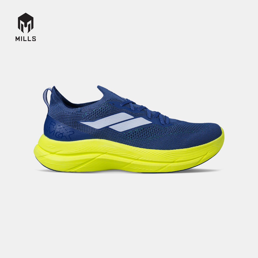 MILLS SEPATU LARI RUNNING SHOES TREXIMO ENERLITE M2 NAVY/FLASH.YELLOW/WHITE 9108704