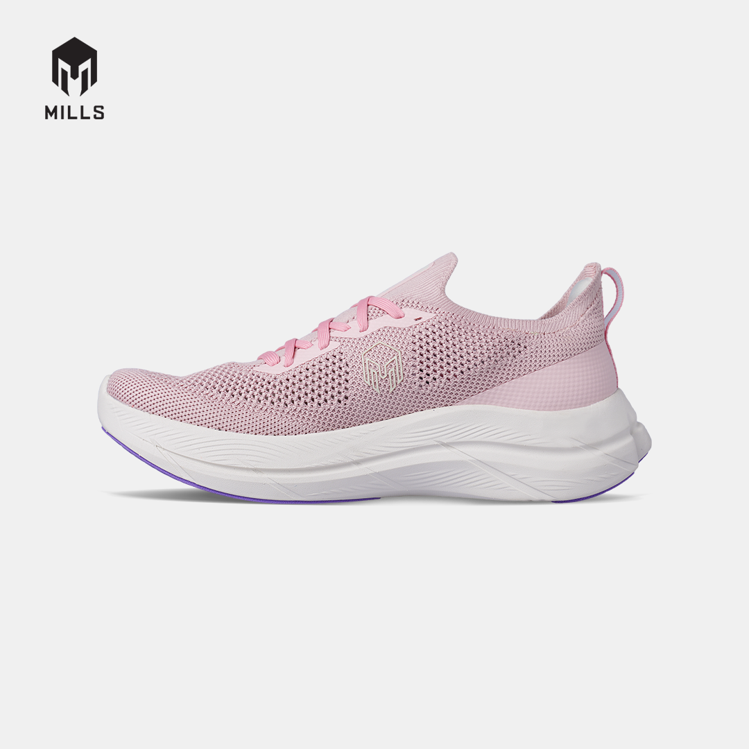 MILLS SEPATU LARI WANITA WOMEN RUNNING SHOES TREXIMO ENERLITE M2 FL PALE.PINK/OFF.WHITE/VIOLET 9108803