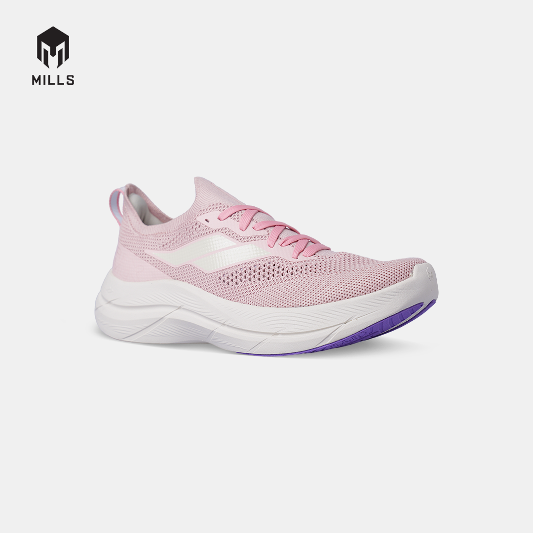 MILLS SEPATU LARI WANITA WOMEN RUNNING SHOES TREXIMO ENERLITE M2 FL PALE.PINK/OFF.WHITE/VIOLET 9108803