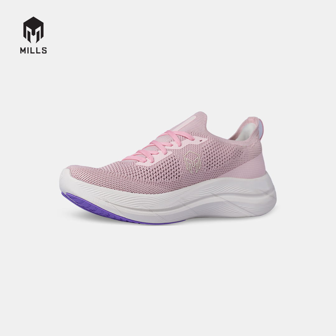 MILLS SEPATU LARI WANITA WOMEN RUNNING SHOES TREXIMO ENERLITE M2 FL PALE.PINK/OFF.WHITE/VIOLET 9108803