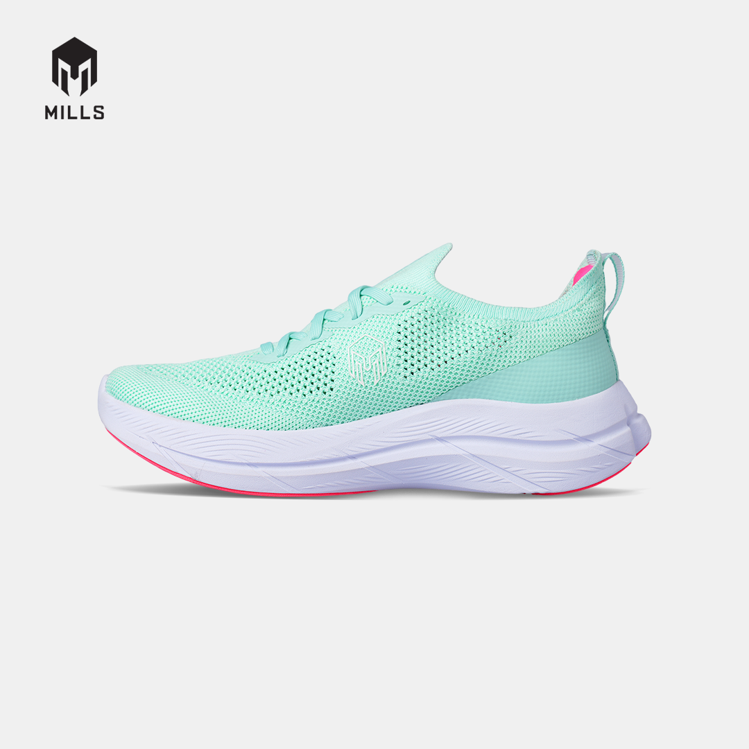 MILLS SEPATU LARI WANITA WOMEN RUNNING SHOES TREXIMO ENERLITE M2 FL MISTY.TEAL/WHITE/HOT.PINK 9108804