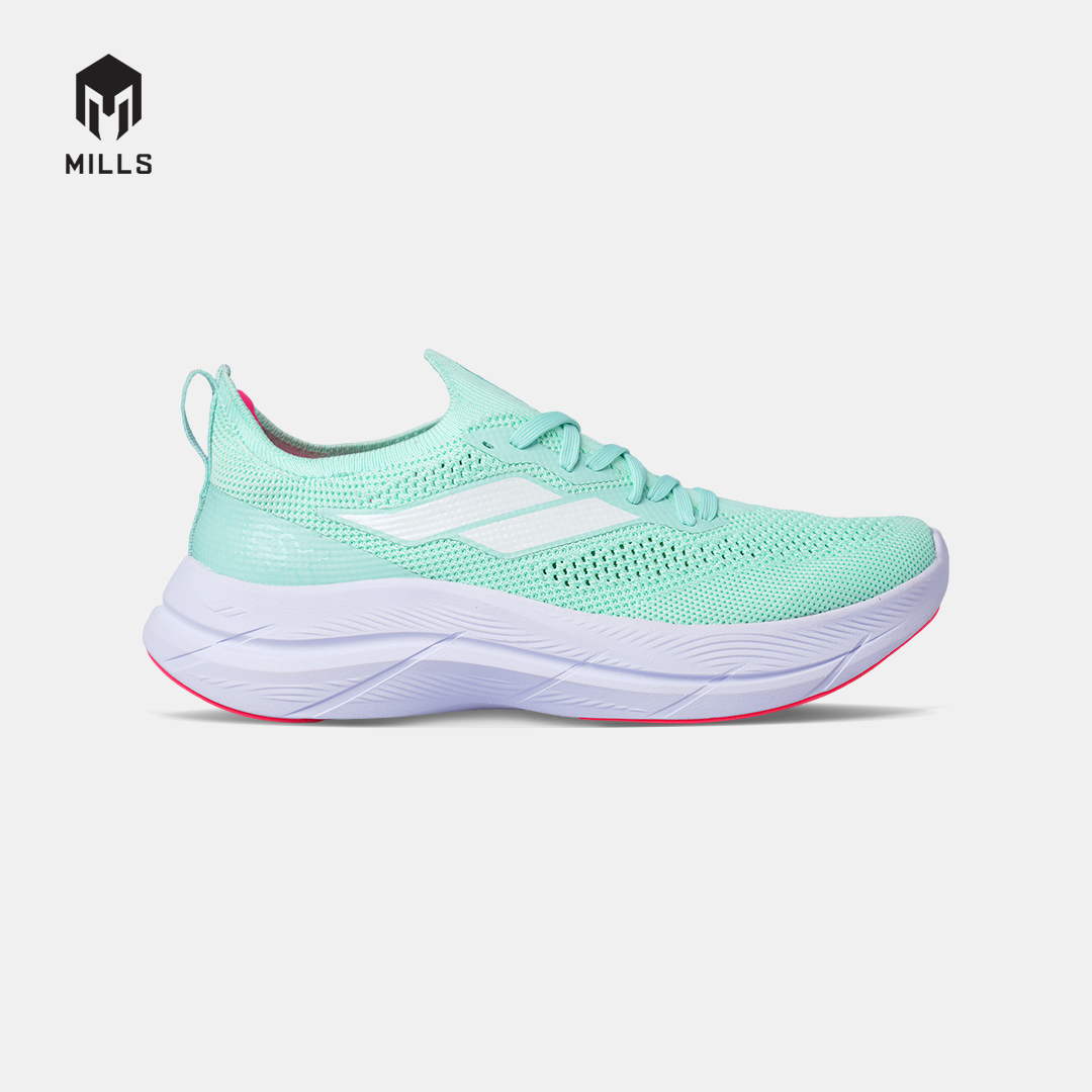 MILLS SEPATU LARI WANITA WOMEN RUNNING SHOES TREXIMO ENERLITE M2 FL MISTY.TEAL/WHITE/HOT.PINK 9108804