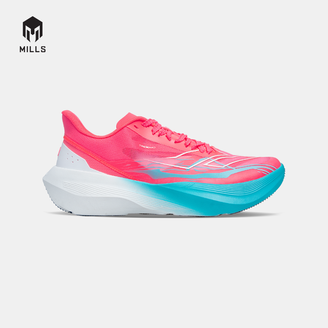 MILLS SEPATU LARI RUNNING SHOES TREXIMO AXELO HOT PINK / JAVA CYAN / WHITE 9109202