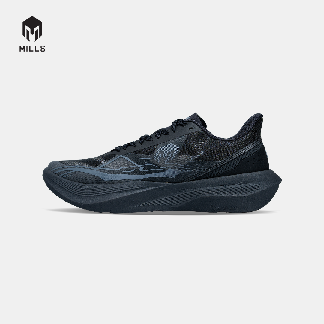 MILLS SEPATU LARI RUNNING SHOES TREXIMO AXELO PHANTOM BLACK / STEEL GREY 9109204