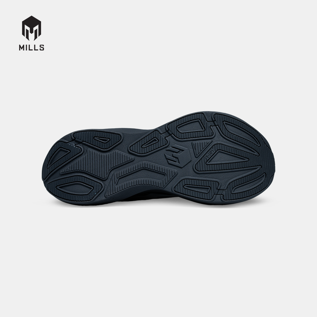 MILLS SEPATU LARI RUNNING SHOES TREXIMO AXELO PHANTOM BLACK / STEEL GREY 9109204
