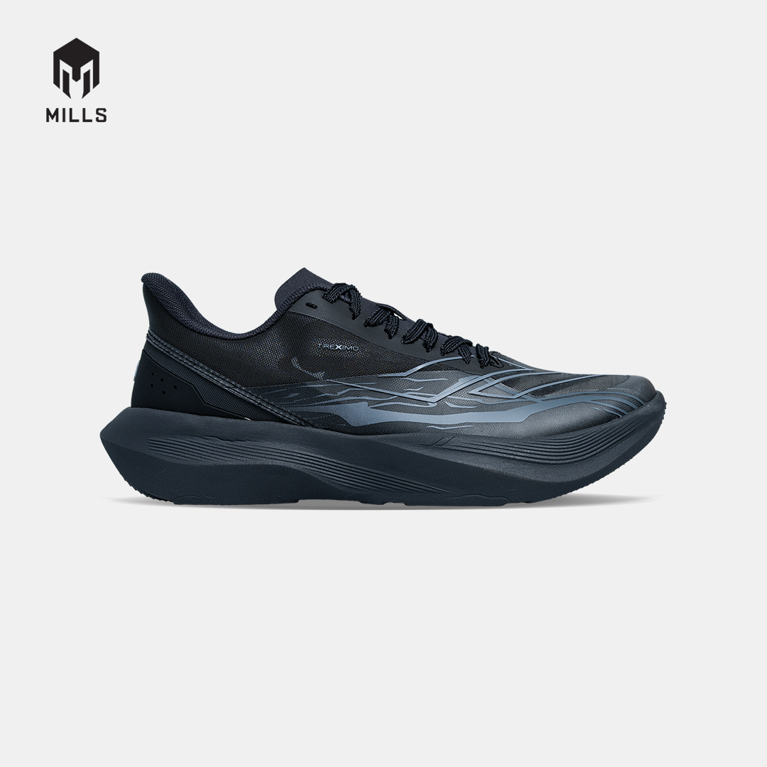 MILLS SEPATU LARI RUNNING SHOES TREXIMO AXELO PHANTOM BLACK / STEEL GREY 9109204
