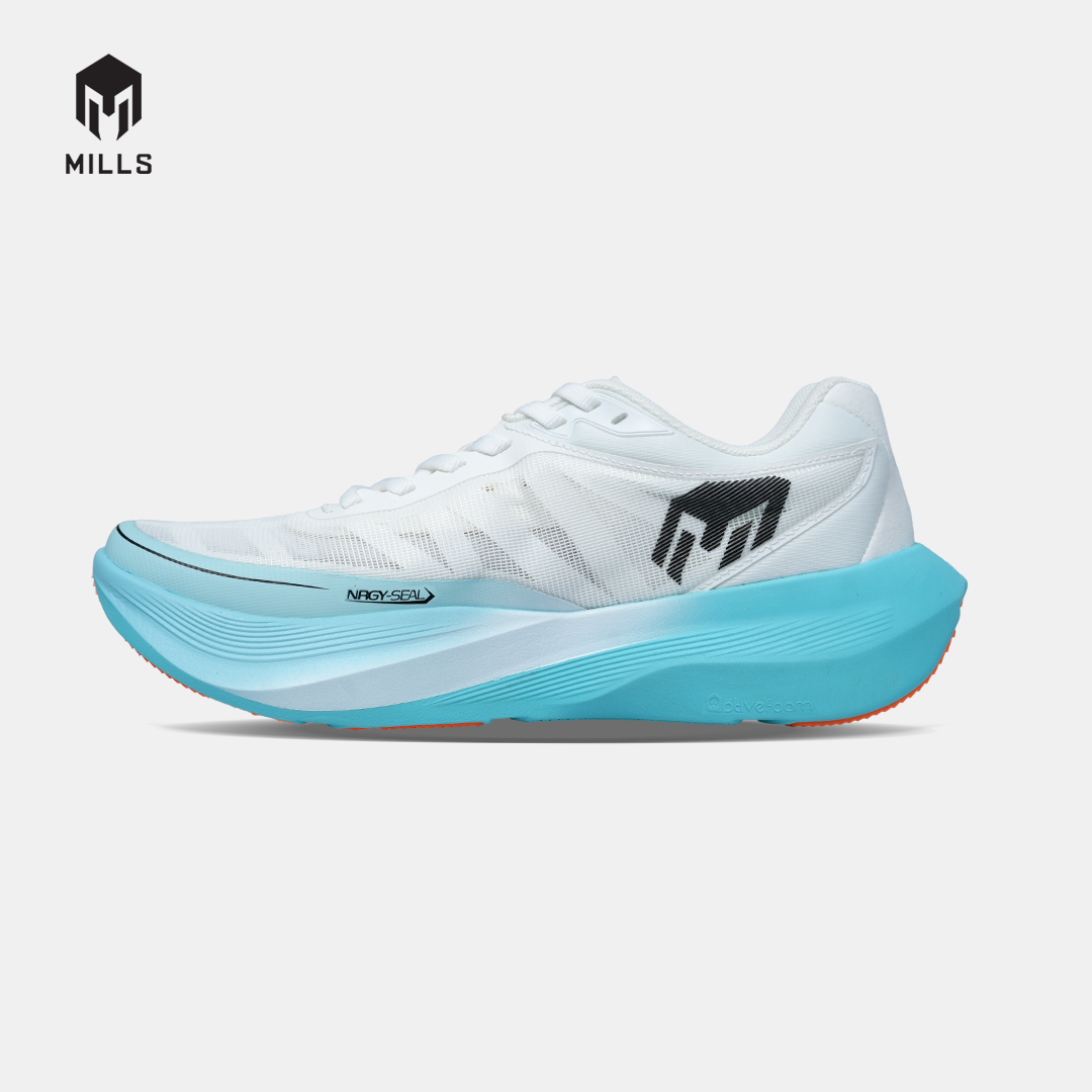 MILLS SEPATU LARI RUNNING SHOES TREXIMO RUSHER WHITE / JAVA CYAN / BLACK 9109301