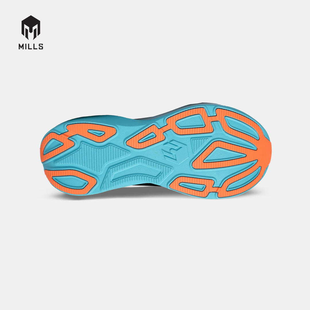 MILLS SEPATU LARI RUNNING SHOES TREXIMO RUSHER WHITE / JAVA CYAN / BLACK 9109301