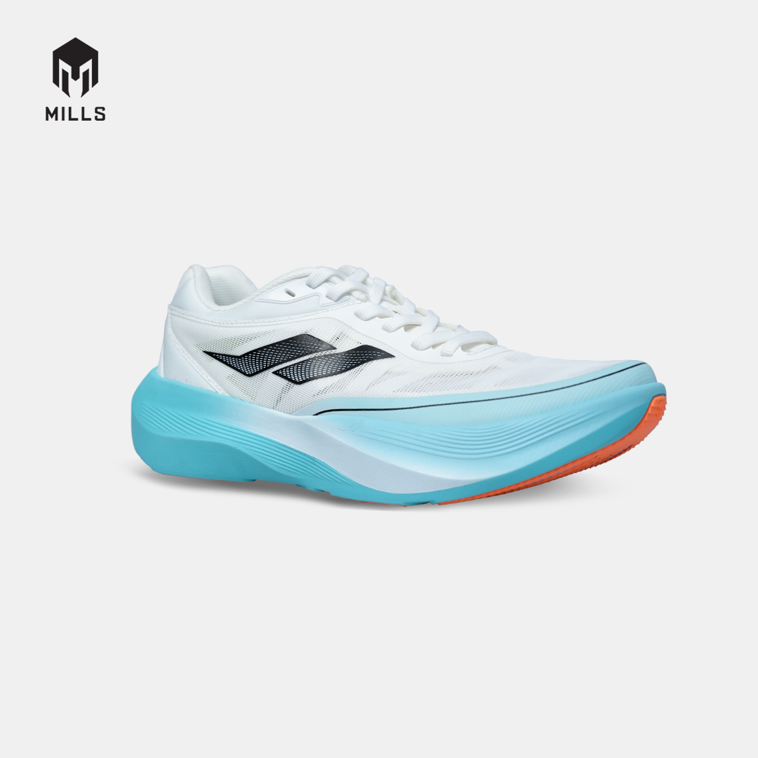 MILLS SEPATU LARI RUNNING SHOES TREXIMO RUSHER WHITE / JAVA CYAN / BLACK 9109301