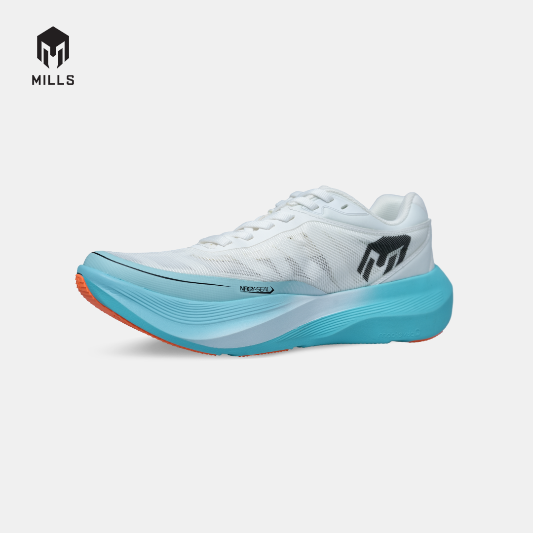 MILLS SEPATU LARI RUNNING SHOES TREXIMO RUSHER WHITE / JAVA CYAN / BLACK 9109301