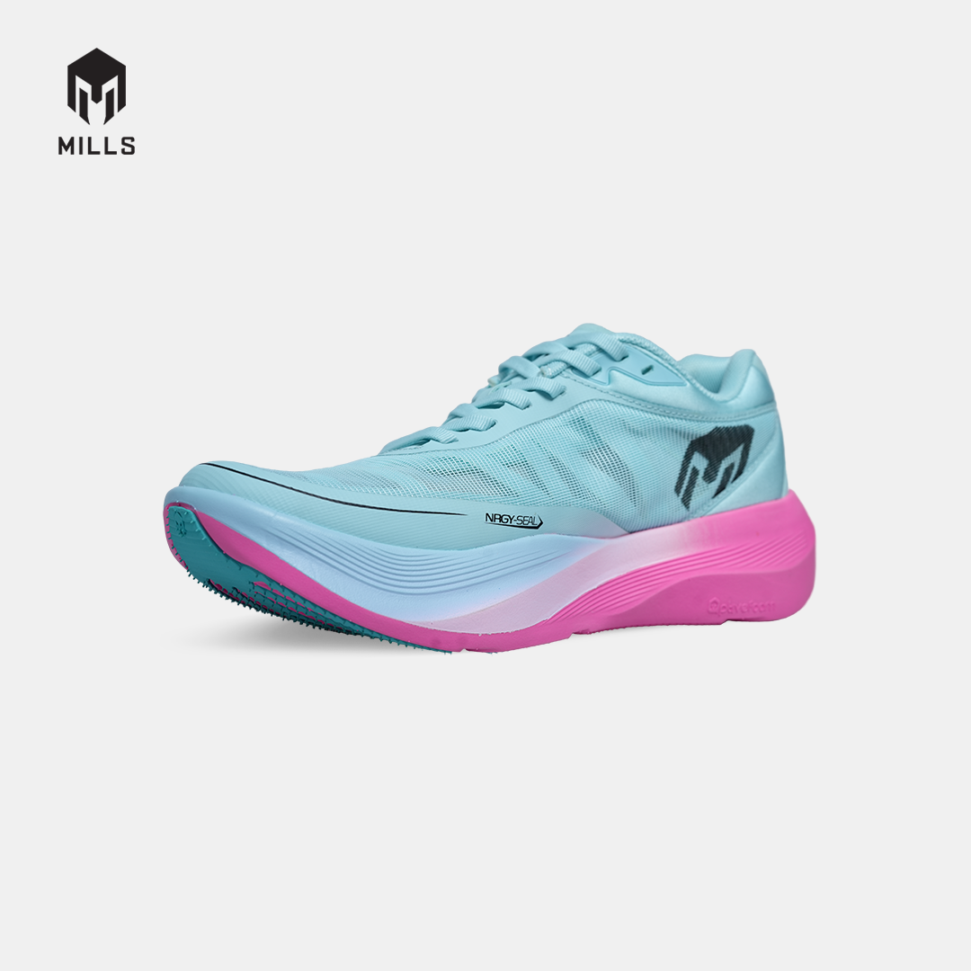 MILLS SEPATU LARI RUNNING SHOES TREXIMO RUSHER AQUA BLUE / HOT PINK / BLACK 9109302