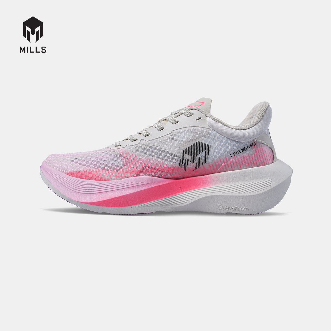 MILLS SEPATU LARI WANITA WOMEN RUNNING SHOES TREXIMO FURY FL WHITE/LAVENDER/HOT.PINK 9109701