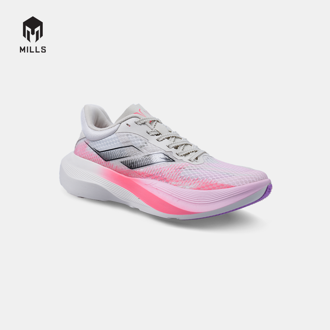 MILLS SEPATU LARI WANITA WOMEN RUNNING SHOES TREXIMO FURY FL WHITE/LAVENDER/HOT.PINK 9109701