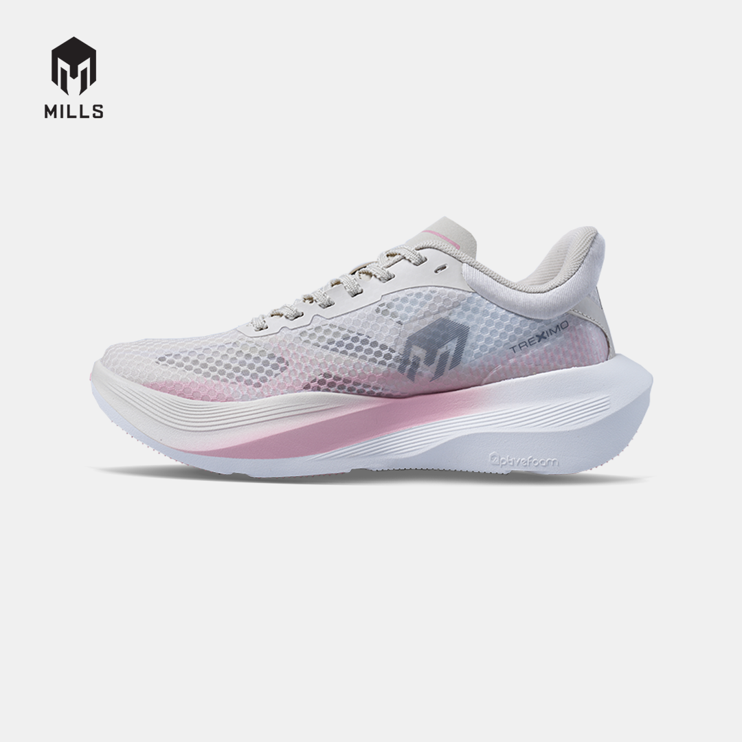 MILLS SEPATU LARI WANITA WOMEN RUNNING SHOES TREXIMO FURY FL OFF.WHITE/FLARE.PEACH/FRESH.PURPLE 9109702