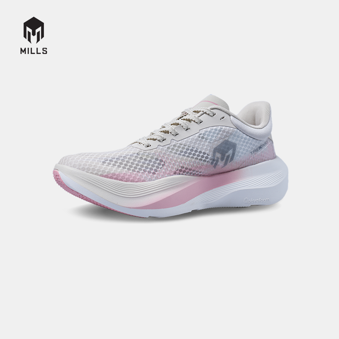 MILLS SEPATU LARI WANITA WOMEN RUNNING SHOES TREXIMO FURY FL OFF.WHITE/FLARE.PEACH/FRESH.PURPLE 9109702
