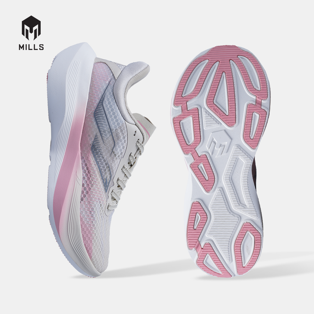 MILLS SEPATU LARI WANITA WOMEN RUNNING SHOES TREXIMO FURY FL OFF.WHITE/FLARE.PEACH/FRESH.PURPLE 9109702