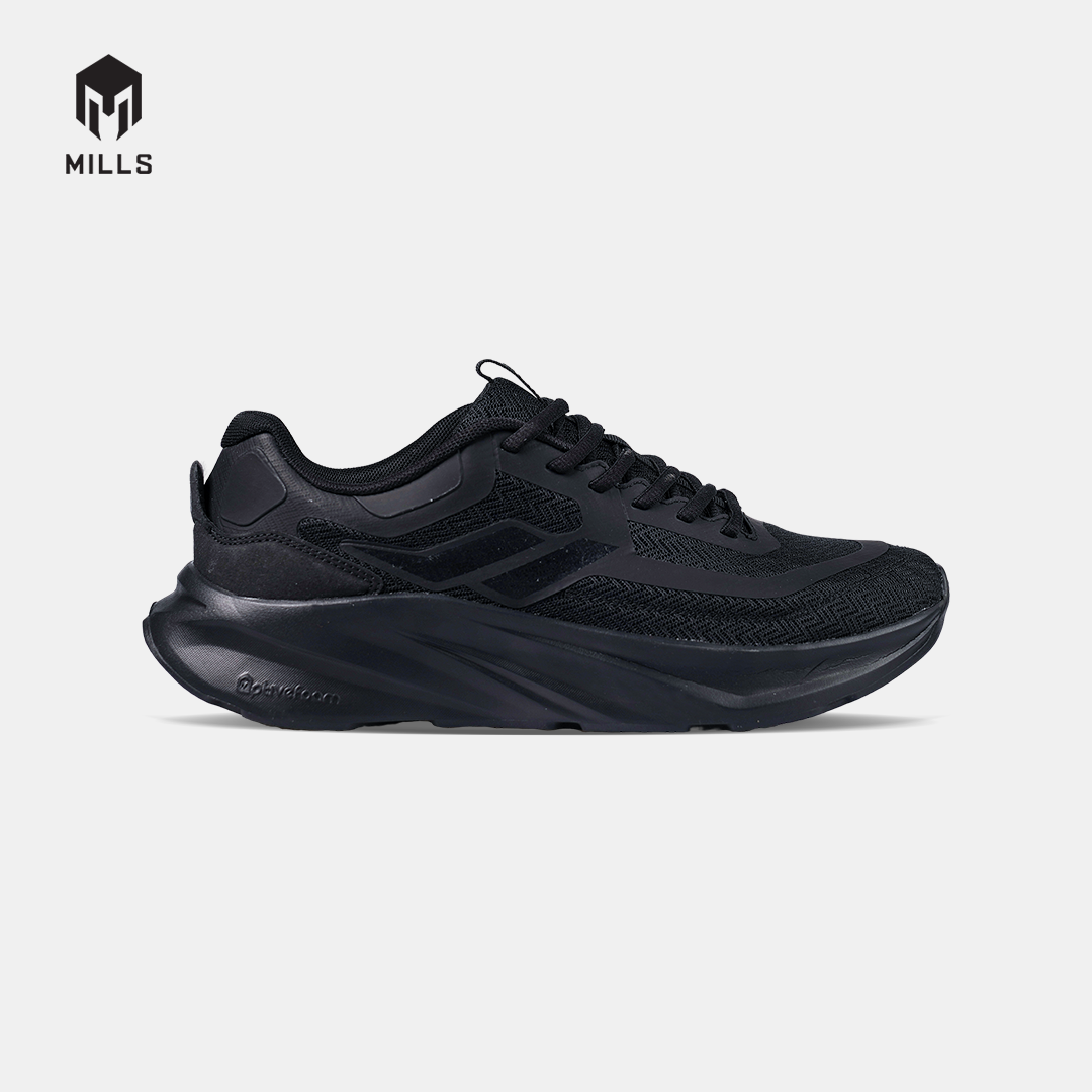 MILLS SEPATU LARI RUNNING SHOES IGNITE ALL BLACK 9110001