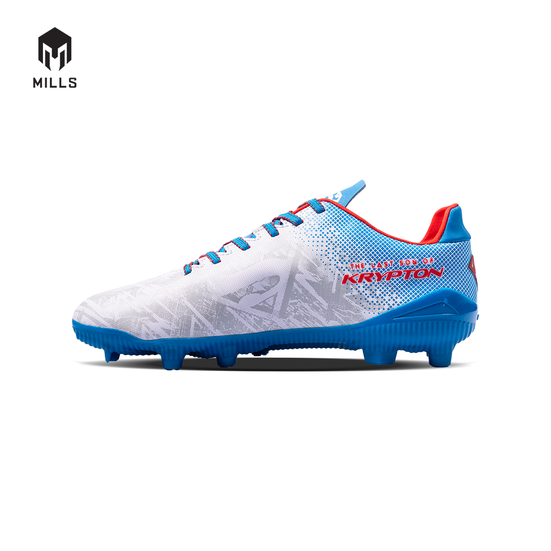 MILLS Superman Sepatu Sepak Bola Xyclops Pack FG JR White / Blue / Red 9200801