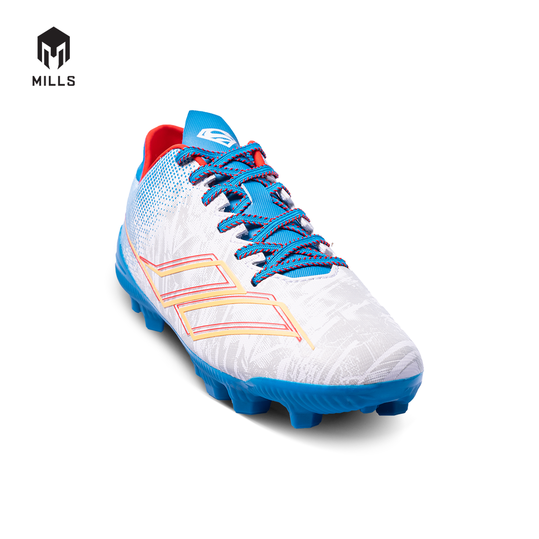 MILLS Superman Sepatu Sepak Bola Xyclops Pack FG JR White / Blue / Red 9200801