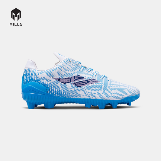 MILLS Sepatu Sepakbola Vonix FG JR White / Ocean Blue 9200901