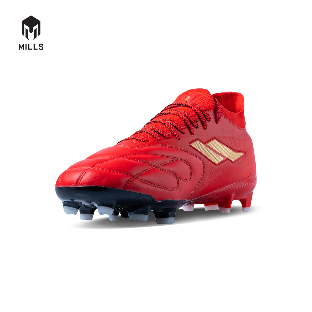 MILLS Sepatu Sepakbola Astro Spartan Elite FG Champion Red / Gold 9301509