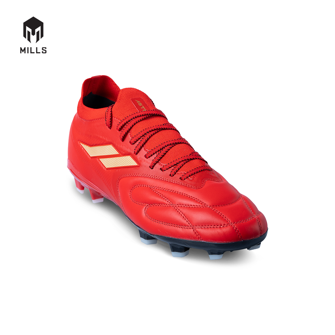 MILLS Sepatu Sepakbola Astro Spartan Elite FG Champion Red / Gold 9301509