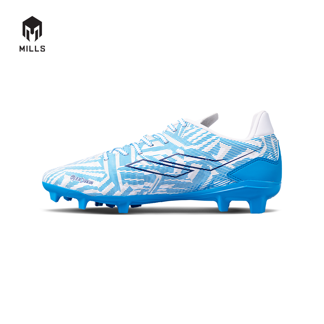 MILLS Sepatu Sepakbola Vonix FG WHITE/OCEAN.BLUE 9303603