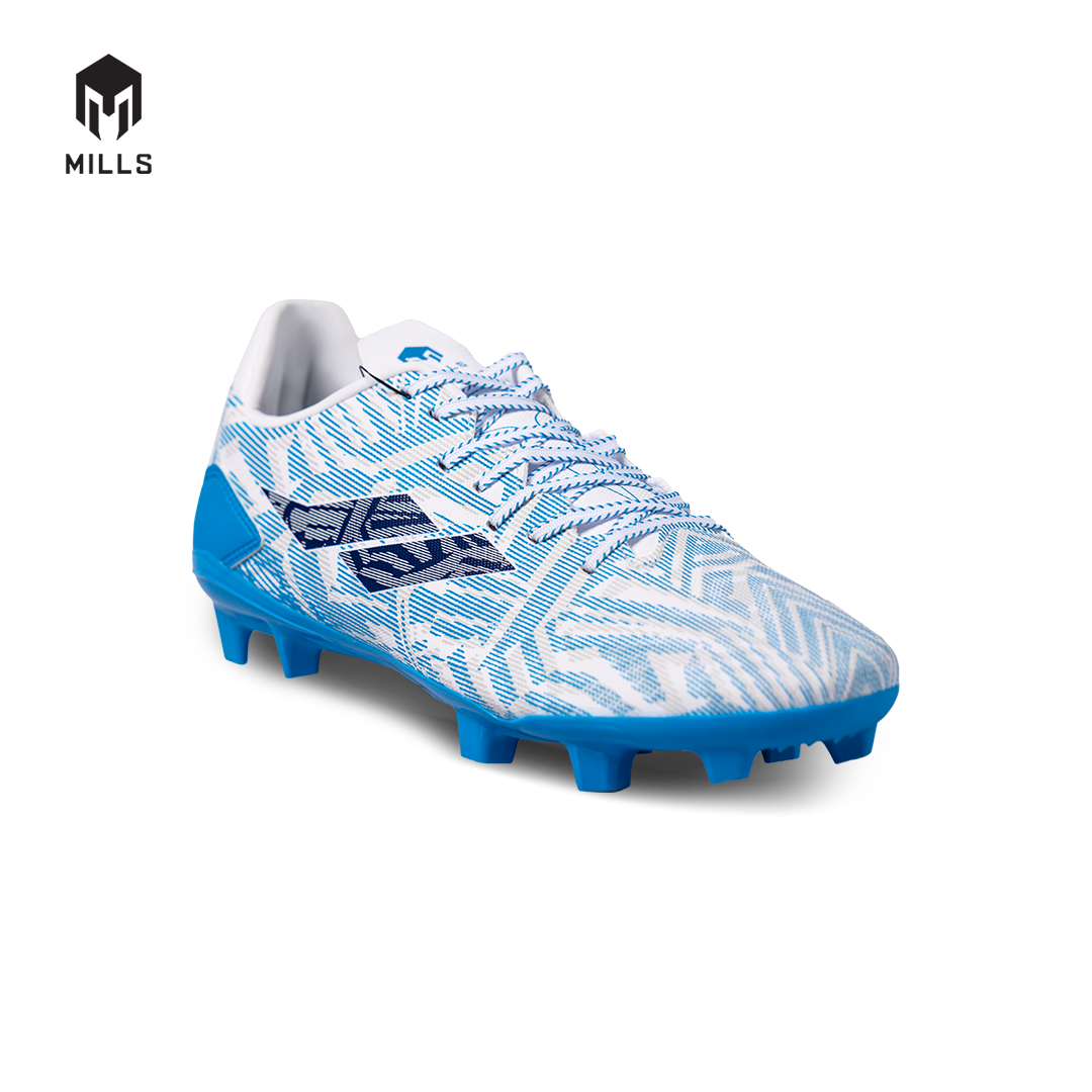 MILLS Sepatu Sepakbola Vonix FG WHITE/OCEAN.BLUE 9303603