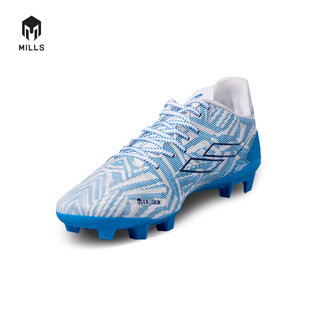 MILLS Sepatu Sepakbola Vonix FG WHITE/OCEAN.BLUE 9303603