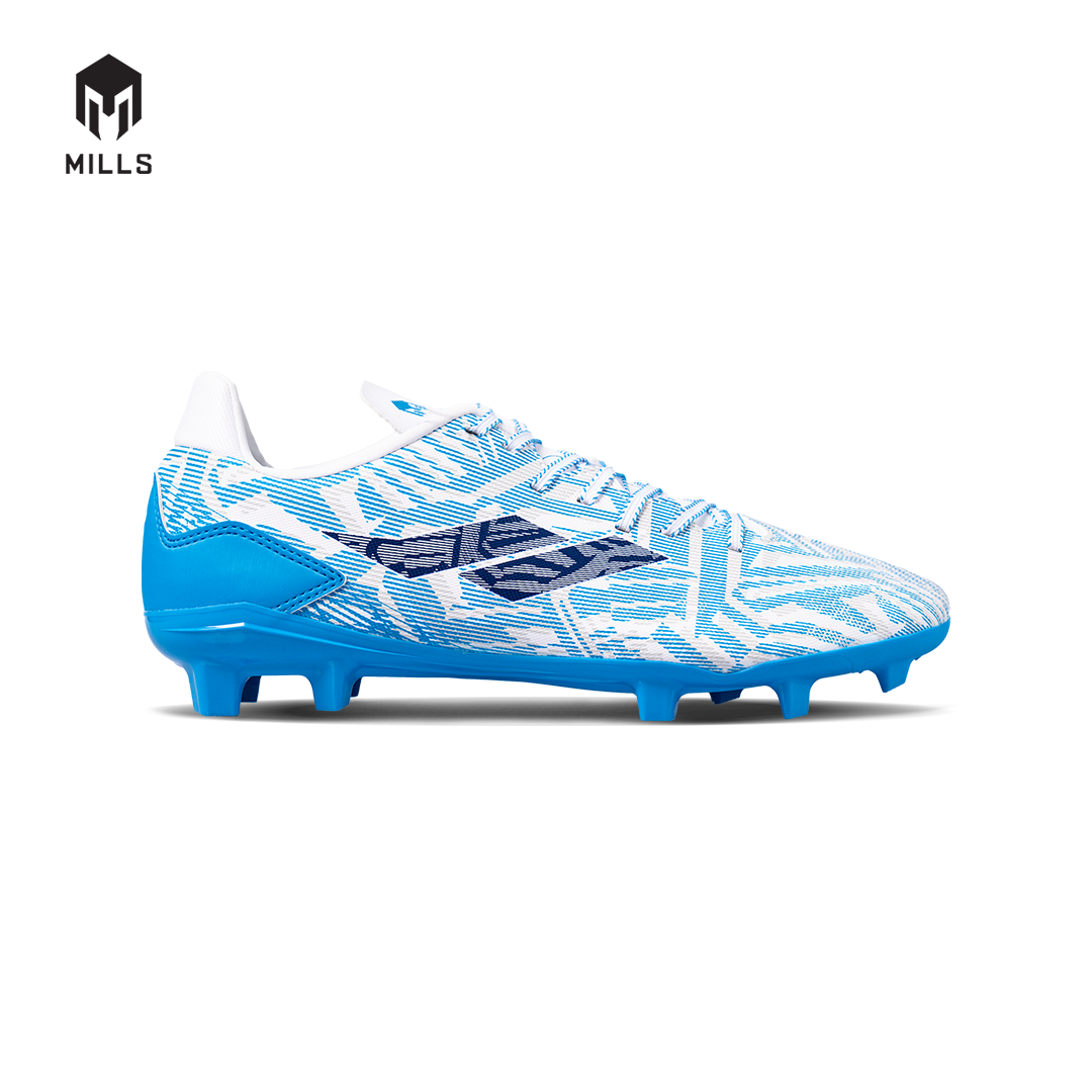 MILLS Sepatu Sepakbola Vonix FG WHITE/OCEAN.BLUE 9303603