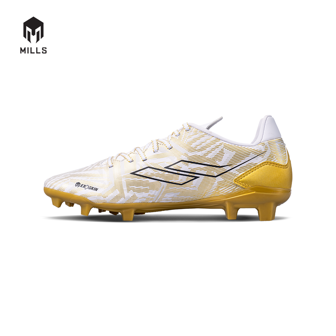 MILLS Sepatu Sepakbola Vonix FG WHITE/GOLD 9303604