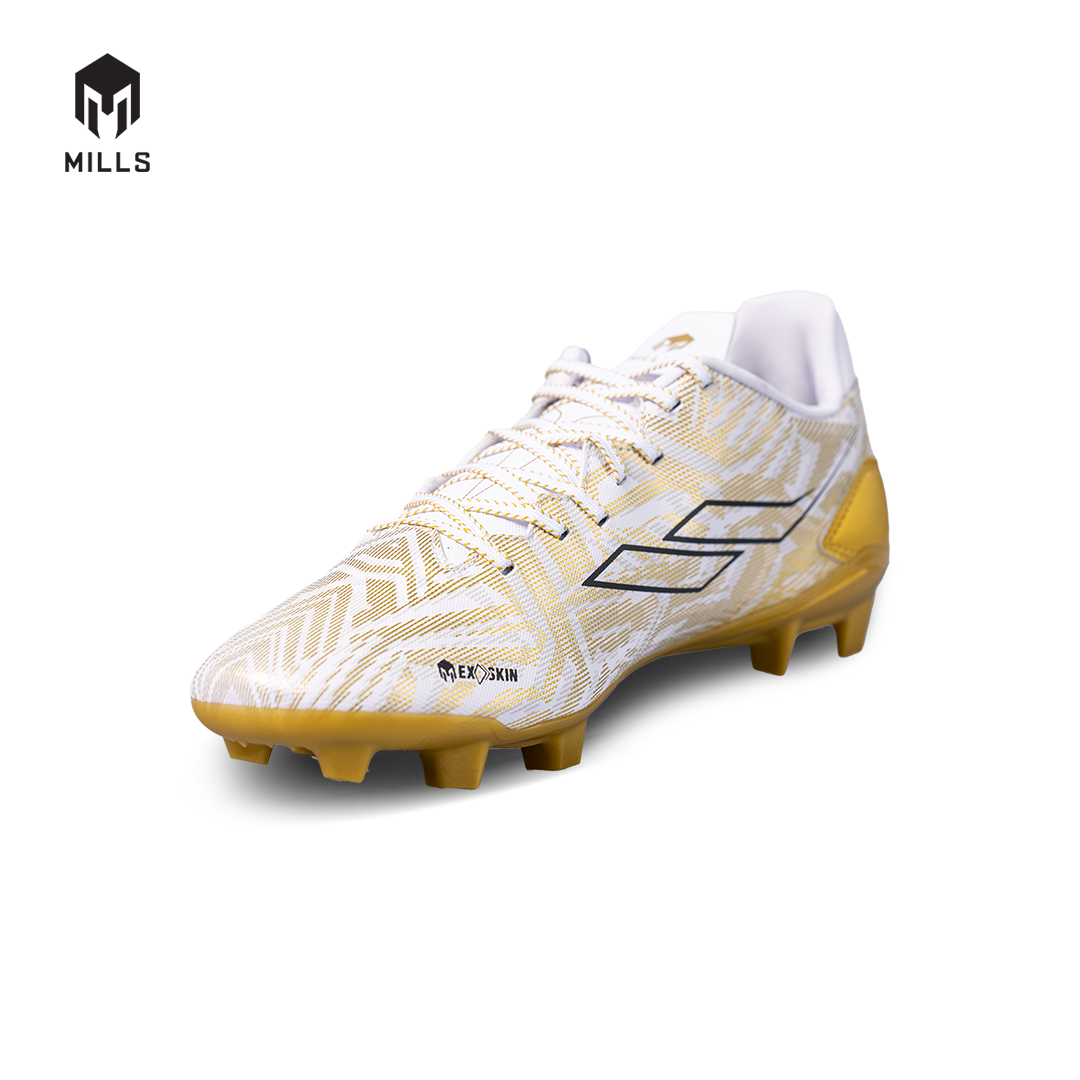 MILLS Sepatu Sepakbola Vonix FG WHITE/GOLD 9303604