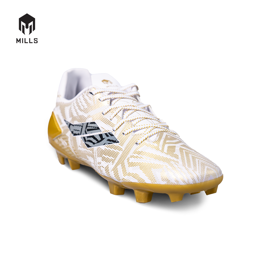 MILLS Sepatu Sepakbola Vonix FG WHITE/GOLD 9303604