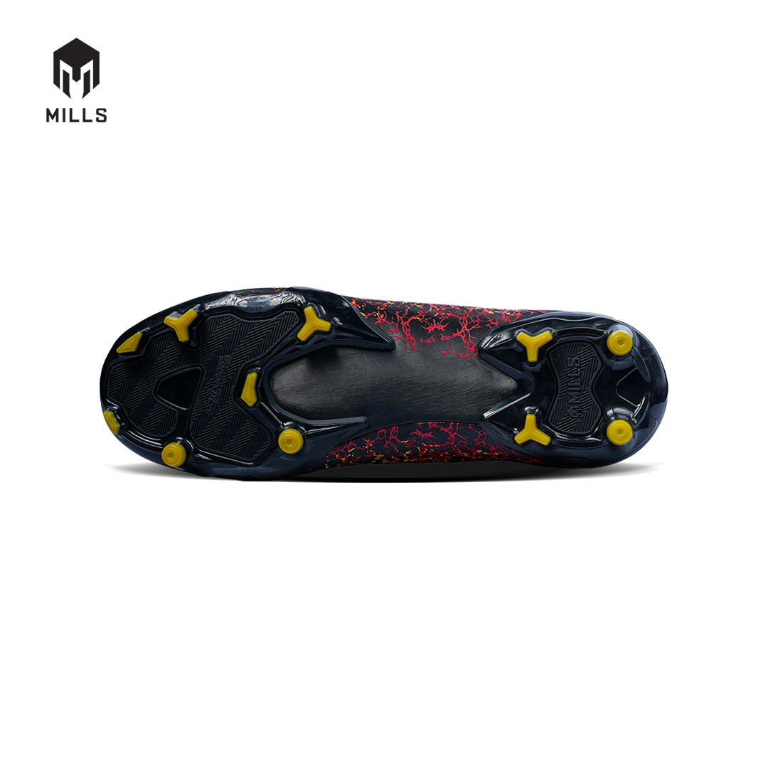 MILLS Sepatu Sepakbola Xyclops Inferno FG Red / Black / Gold 9303901