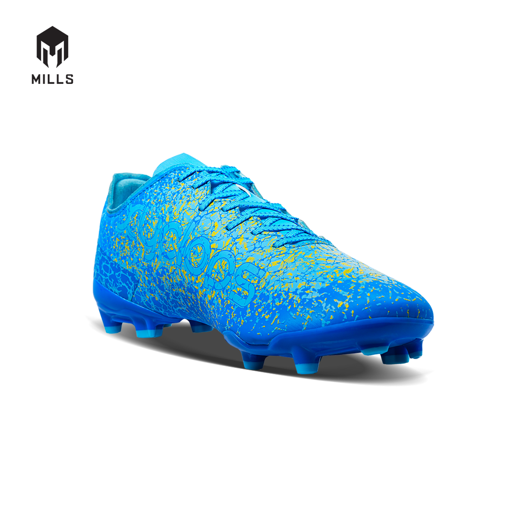 MILLS Sepatu Sepakbola Xyclops Inferno FG LT. Blue / Blue / Yellow 9303902