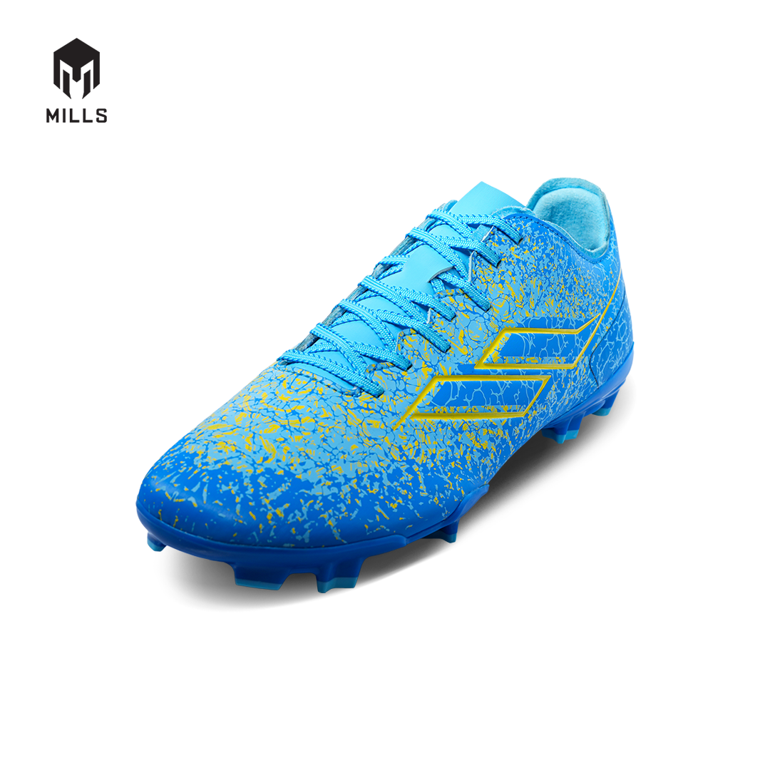 MILLS Sepatu Sepakbola Xyclops Inferno FG LT. Blue / Blue / Yellow 9303902