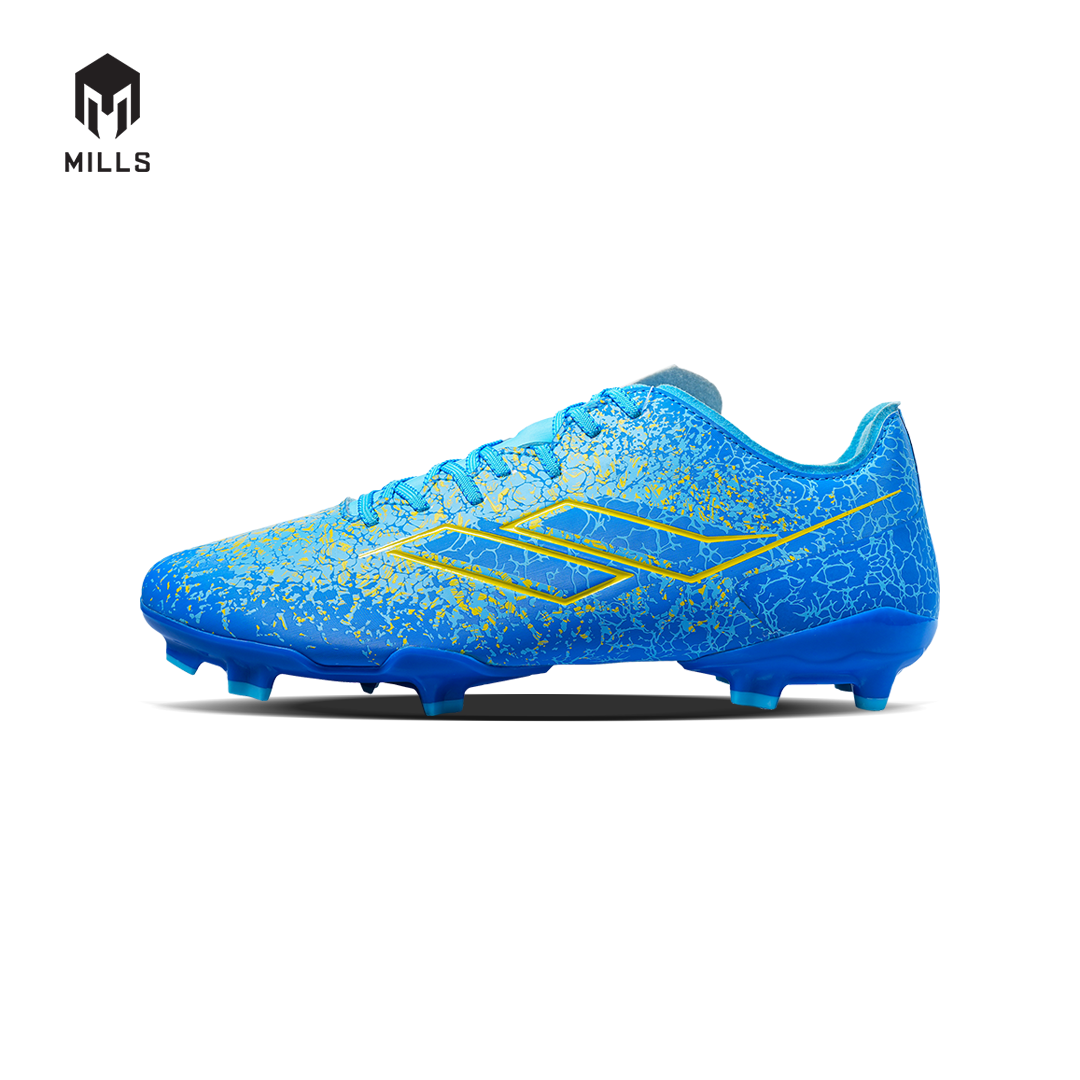 MILLS Sepatu Sepakbola Xyclops Inferno FG LT. Blue / Blue / Yellow 9303902