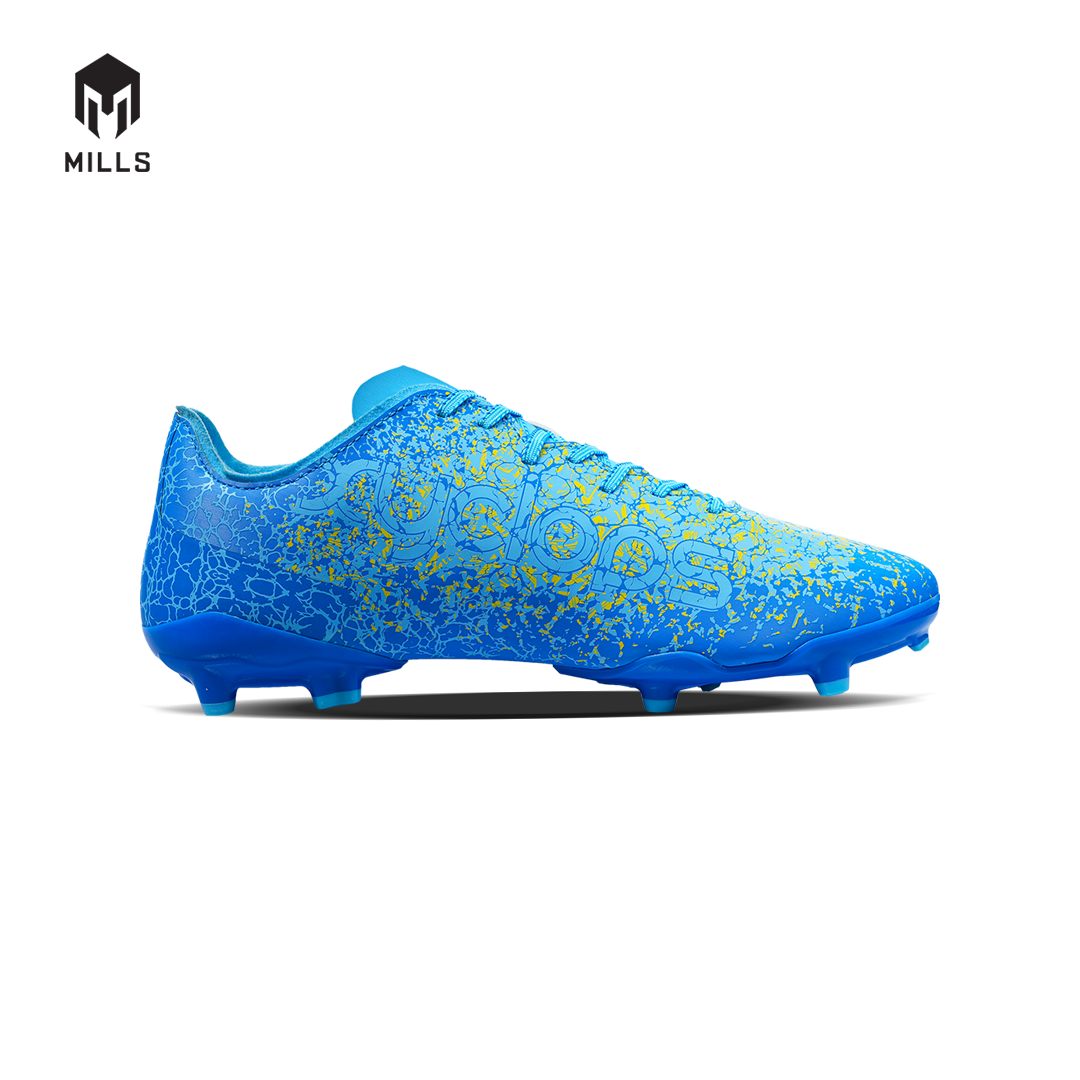 MILLS Sepatu Sepakbola Xyclops Inferno FG LT. Blue / Blue / Yellow 9303902