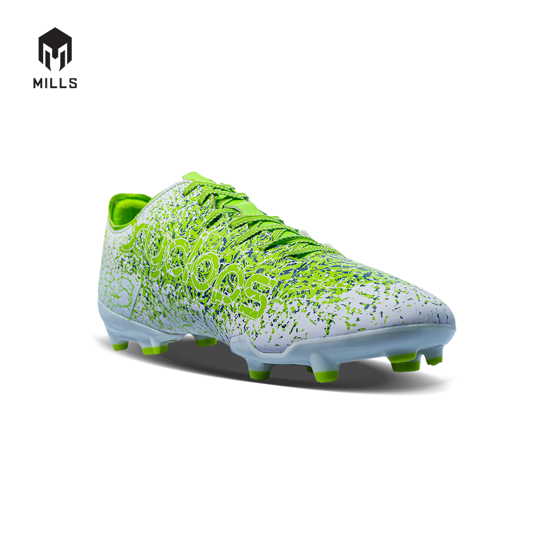 MILLS Sepatu Sepakbola Xyclops Inferno FG Green / White / Navy 9303903