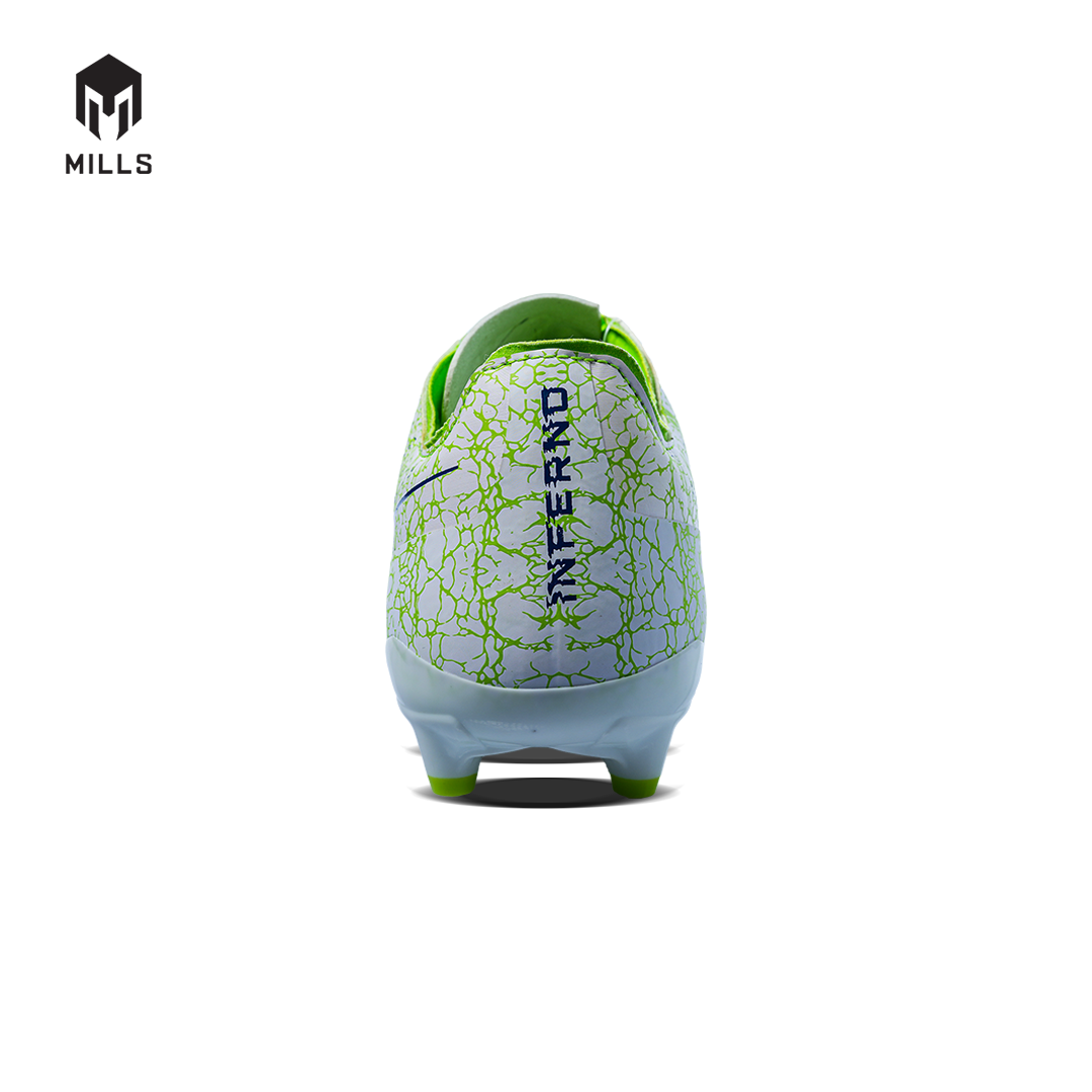 MILLS Sepatu Sepakbola Xyclops Inferno FG Green / White / Navy 9303903