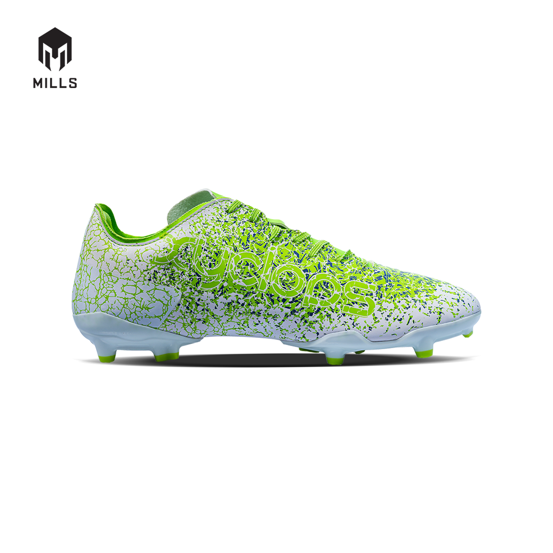 MILLS Sepatu Sepakbola Xyclops Inferno FG Green / White / Navy 9303903