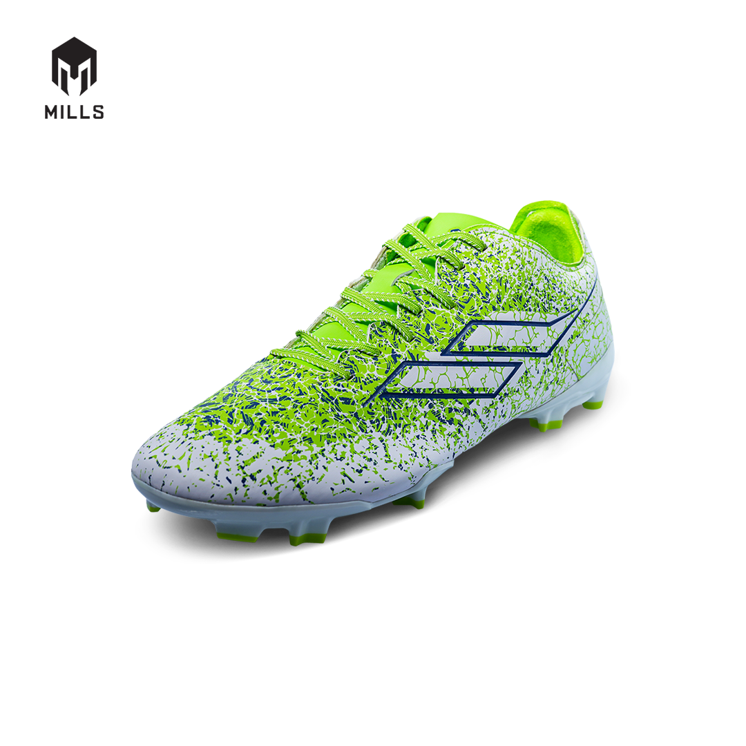 MILLS Sepatu Sepakbola Xyclops Inferno FG Green / White / Navy 9303903