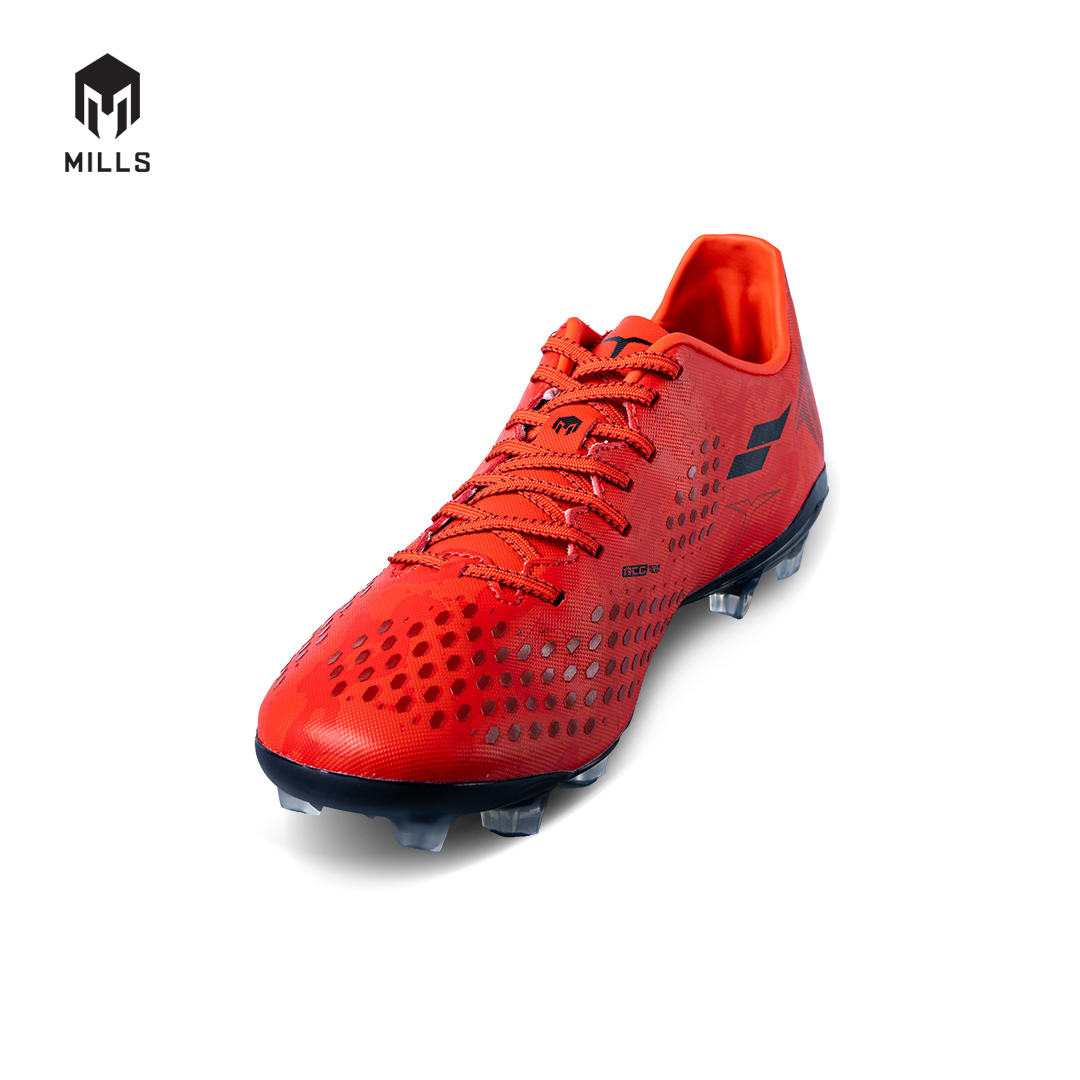 MILLS Sepatu Sepakbola Triton Deisler 1.2 Prime FG Coral. Red / Black 9304103